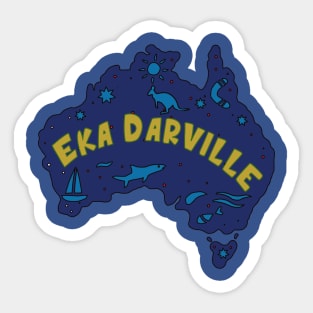 AUSSIE MAP EKA DARVILLE Sticker